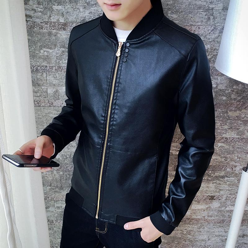 小版型男式加绒皮衣,型男时髦皮衣成熟帅气提升魅力