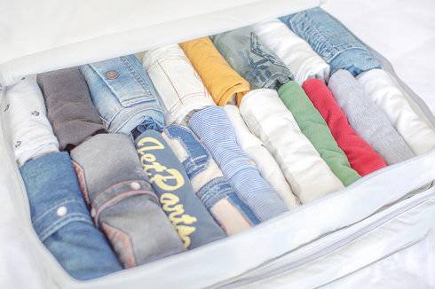 去度假怎么装行李整理省空间,沉浸式收拾行李箱出去旅行