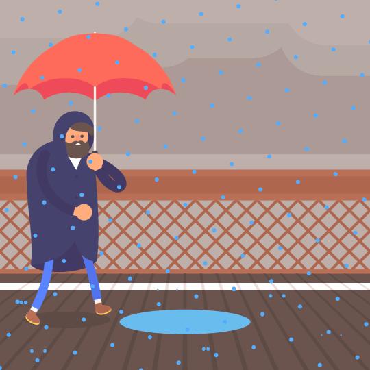 湿哒哒的雨季，想念热腾腾的你