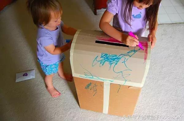 户外纸箱玩具自制多种玩法,疫情期间纸箱玩法