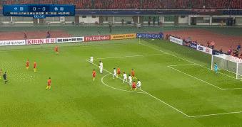 于大宝击败韩国国足,于大宝头球破门韩国