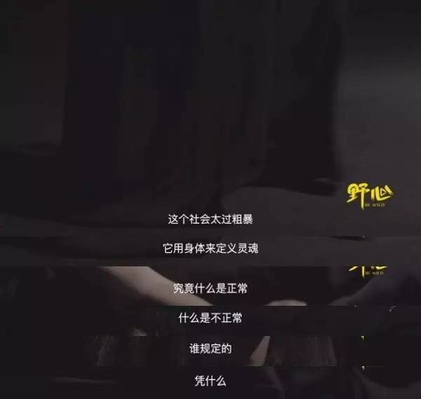 这个社会太过粗暴，用身体来定义灵魂