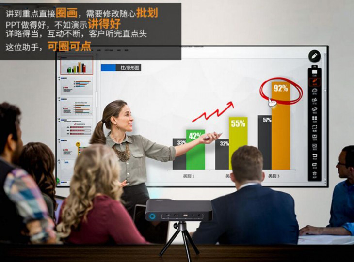 投影仪隔空触控开创者，微投界“WII”诞生