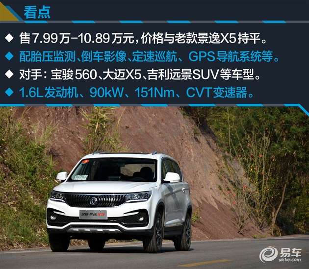 景逸x5性能,东风风行560测评