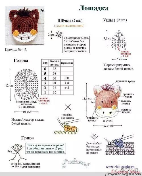 男童娃娃钩织玩偶图解,钩童装衣服花样图解