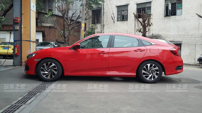 十代思域绞牙避震效果图,思域鱼眼塔顶