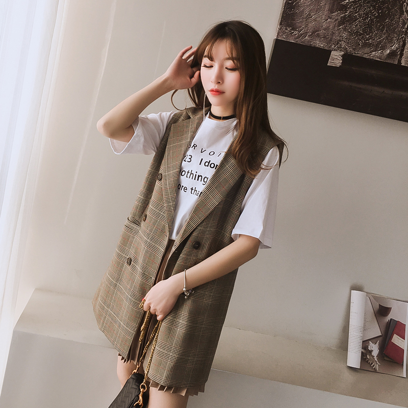 牛仔马甲西装马甲女外穿百搭,又到了穿西服的季节