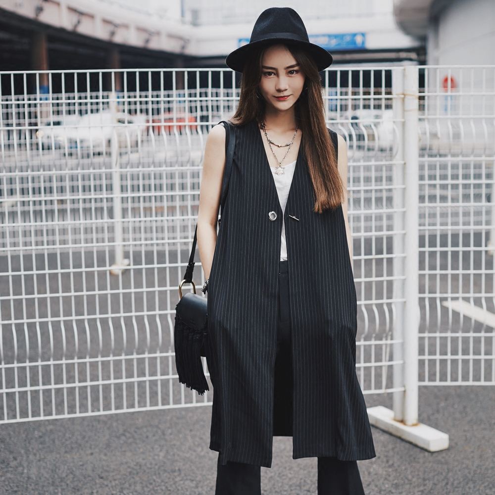 牛仔马甲西装马甲女外穿百搭,又到了穿西服的季节