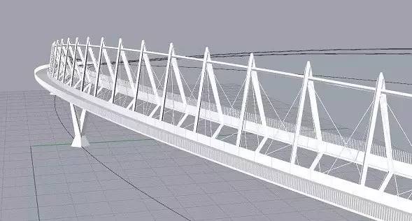 太原跨汾河人行观景观桥,汾河公园网红人行桥