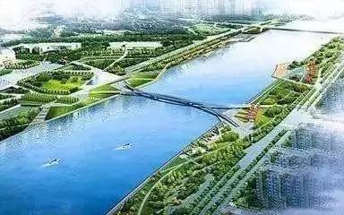 太原跨汾河人行观景观桥,汾河公园网红人行桥