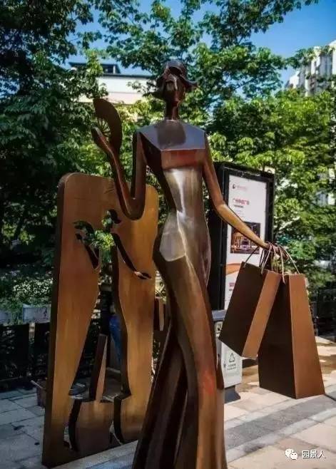 雕塑创意景观墙,景观抽象创意雕塑工艺