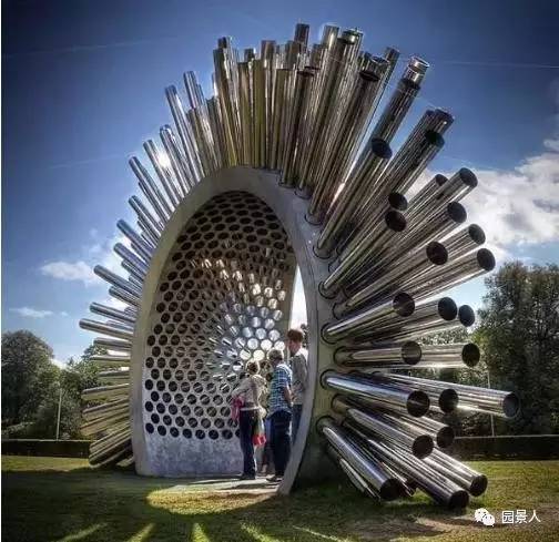 雕塑创意景观墙,景观抽象创意雕塑工艺