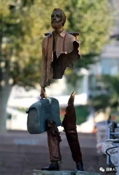 雕塑创意景观墙,景观抽象创意雕塑工艺