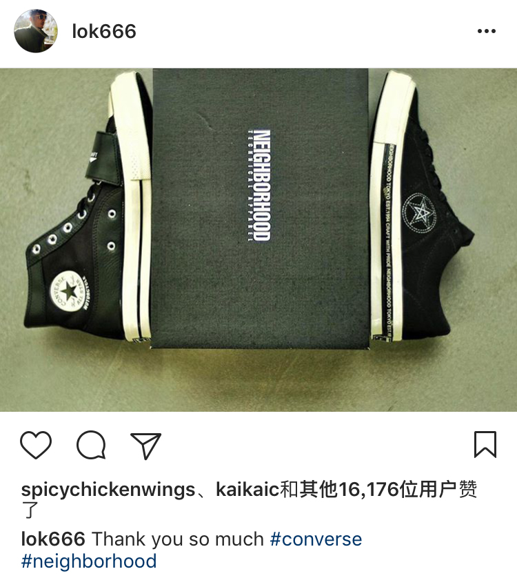 机车元素加持，匡威xNEIGHBORHOOD2017联名系列正式发布