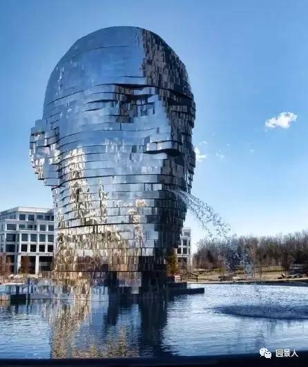 雕塑创意景观墙,景观抽象创意雕塑工艺