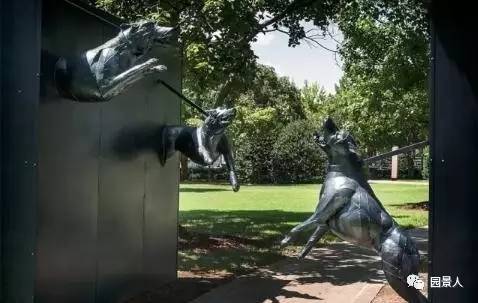 雕塑创意景观墙,景观抽象创意雕塑工艺