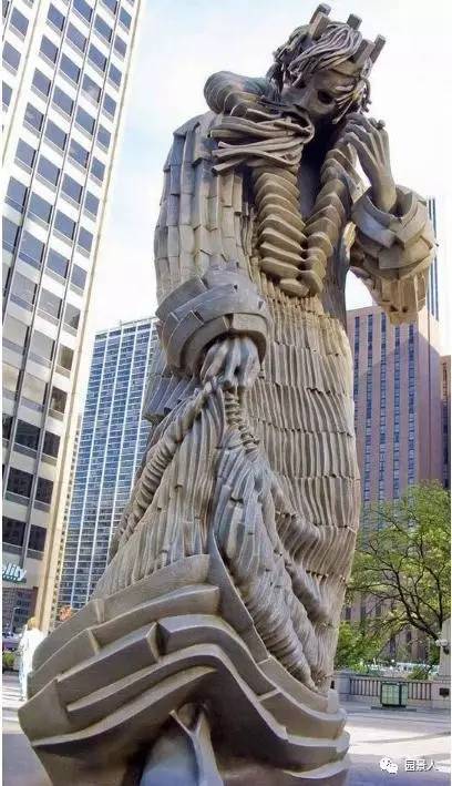 雕塑创意景观墙,景观抽象创意雕塑工艺