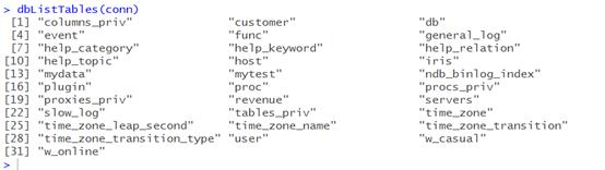 R访问数据库管理系统（通过RODBC包和RMySQL包方式）