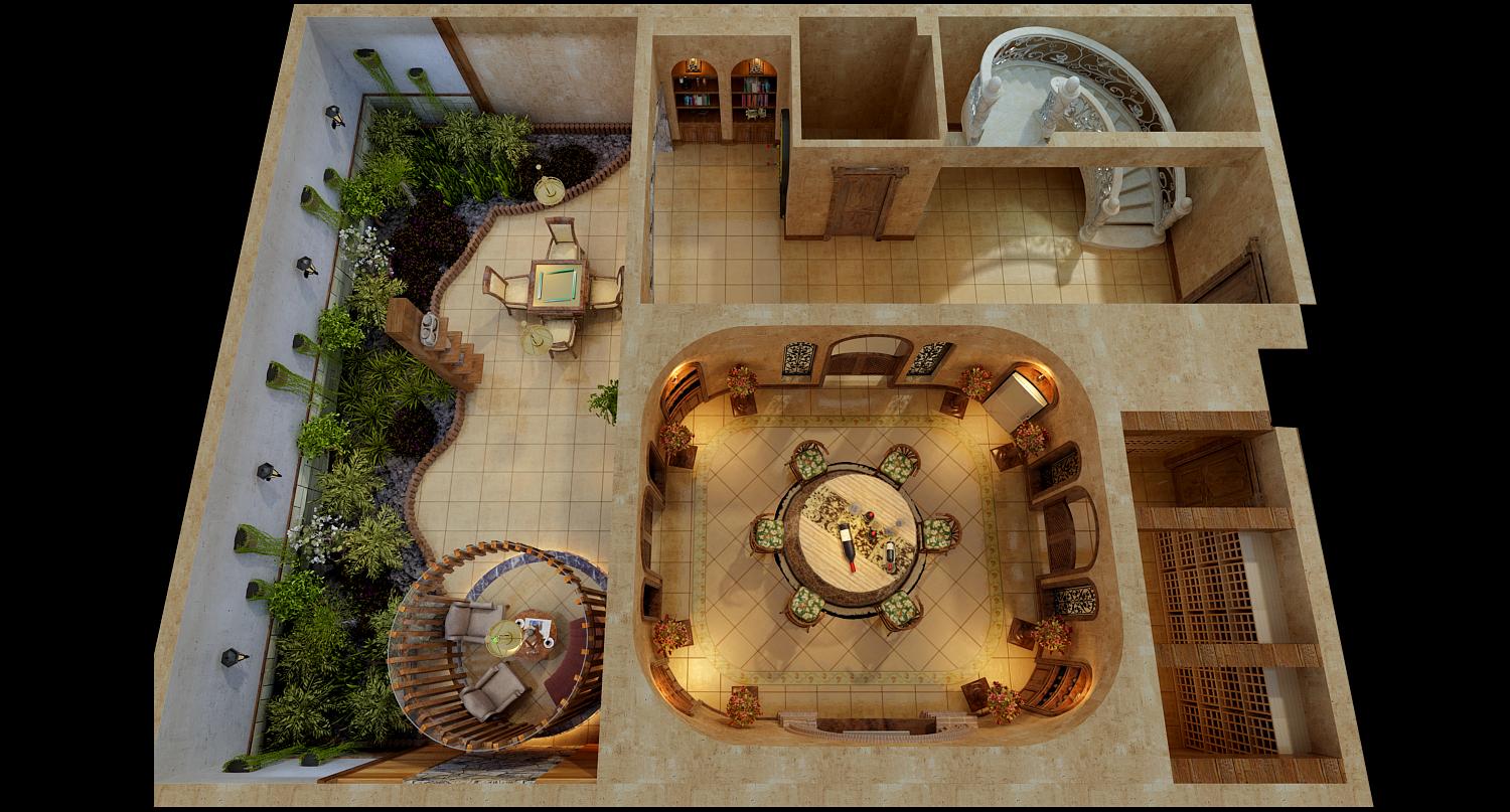 沈阳方林装饰298平别墅,沈阳方林装饰别墅案例