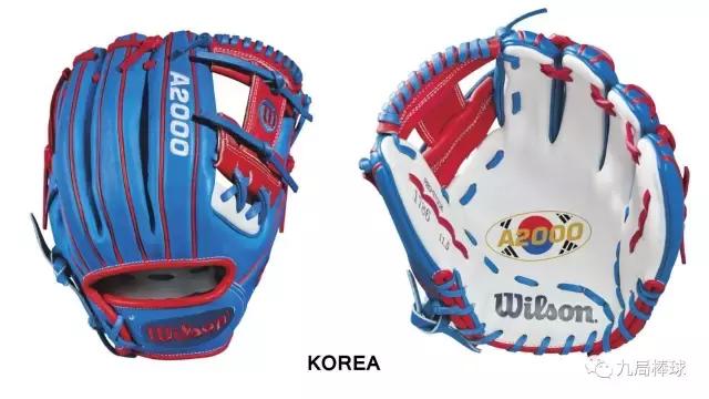 9个国家9个配色WILSON维尔胜推WBC经典赛主题款手套