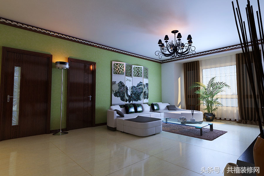 小户型装修效果图90平混搭,中法混搭风格装修小户型