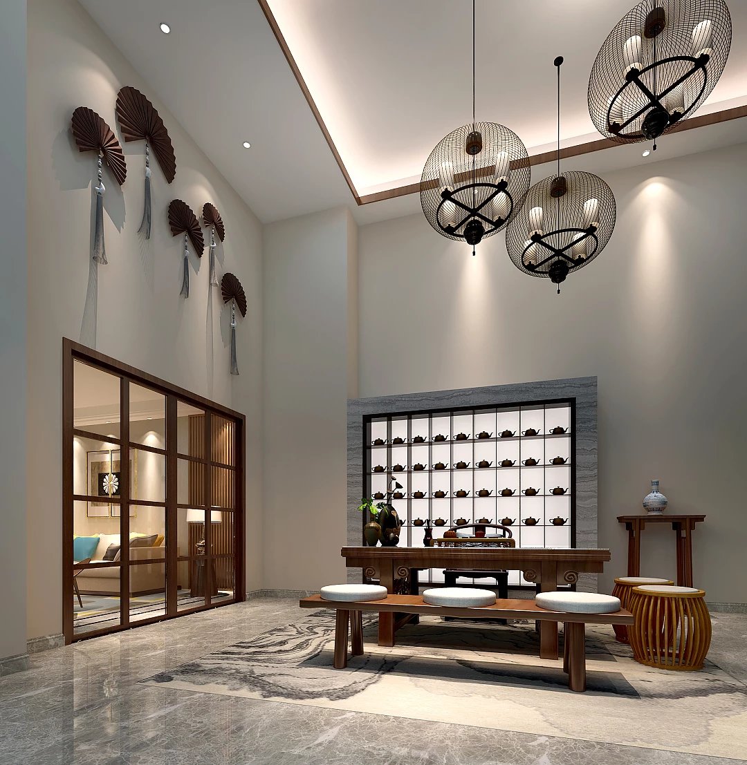 南昌中大城430平新中式风大房子这么装才“高逼格”