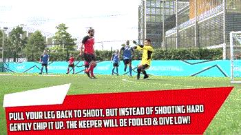 射门只会推射,射门只会兜射