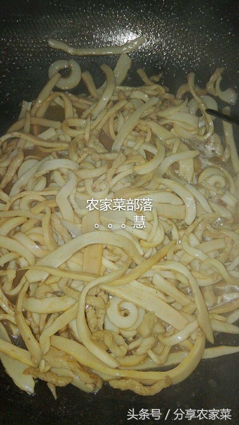 爆炒油炸鱿鱼丝,猪腰爆炒鱿鱼丝