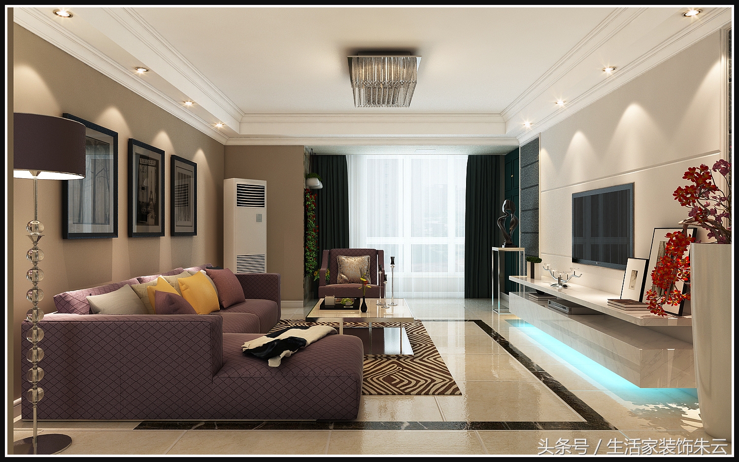 石家庄现代简约设计案例,石家庄想象国际装修效果图