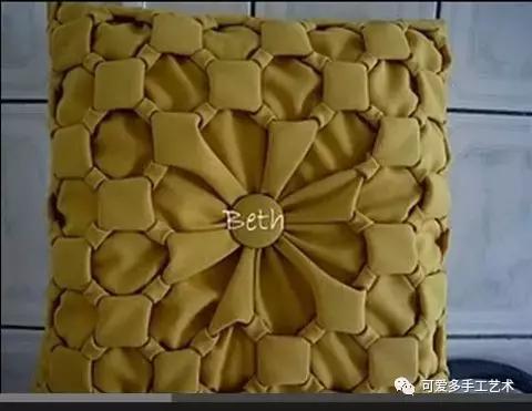 手缝抱枕制作方法简单又漂亮,正方形自制抱枕缝边针法