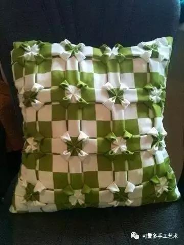 手缝抱枕制作方法简单又漂亮,正方形自制抱枕缝边针法