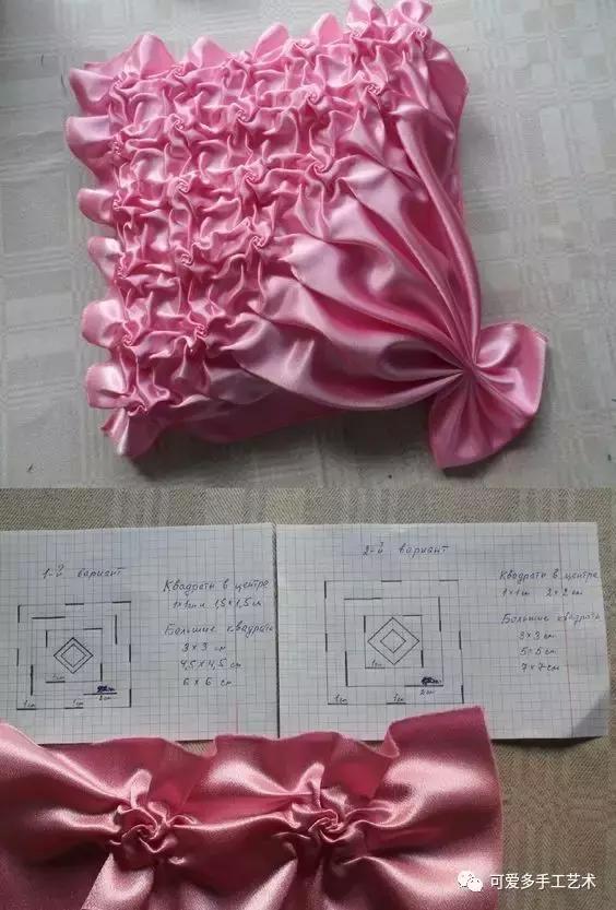 手缝抱枕制作方法简单又漂亮,正方形自制抱枕缝边针法