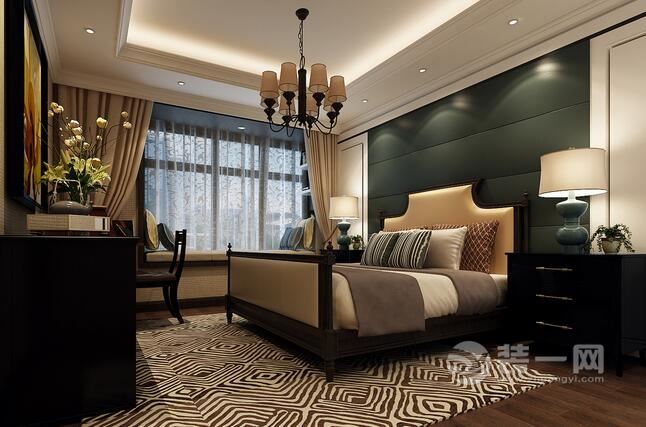 造价23万厦门恒忆尚品湾161平美式4房2厅装修设计效果图