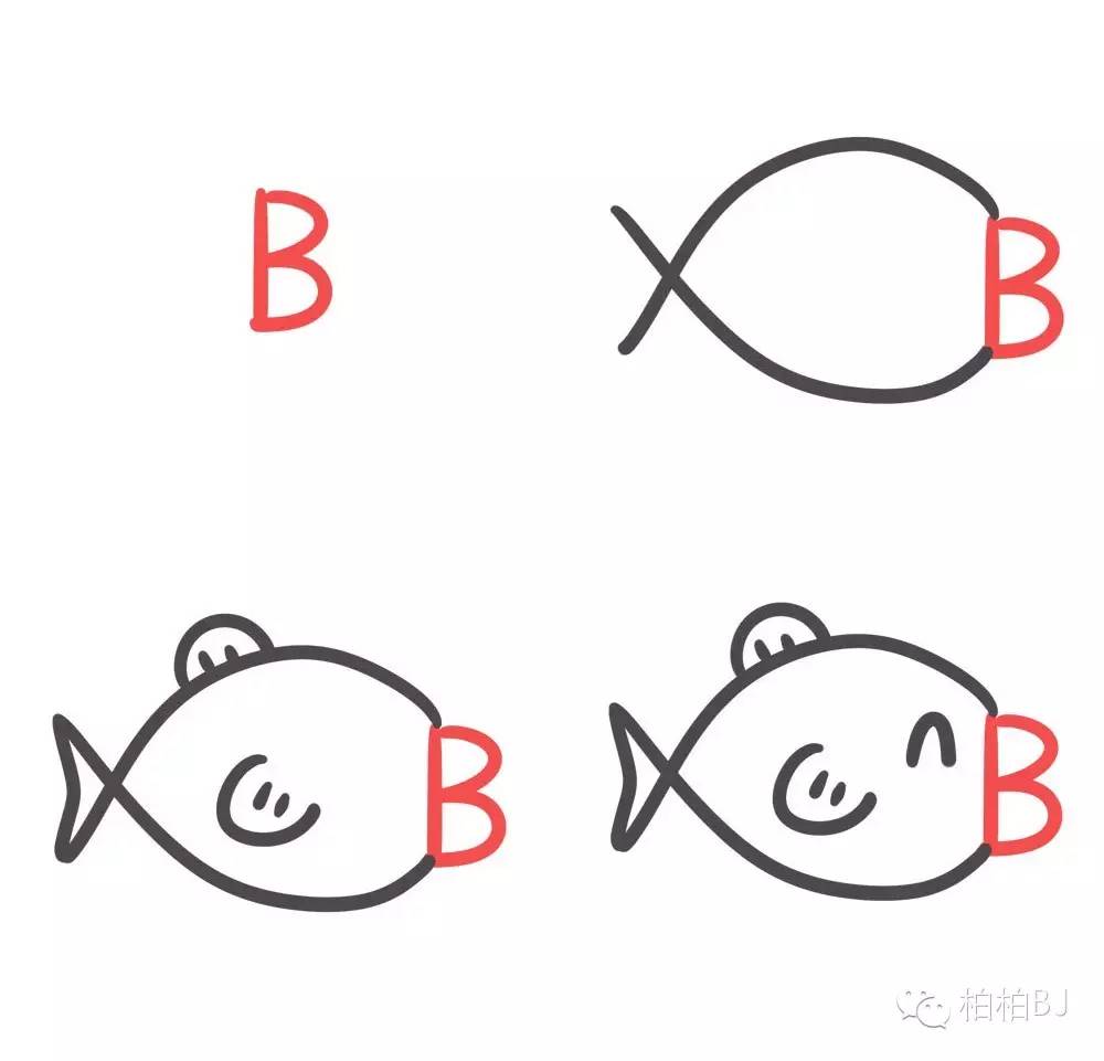 画鲨鱼简笔画大全简单好看,鲨鱼的简笔画简单又可爱图文