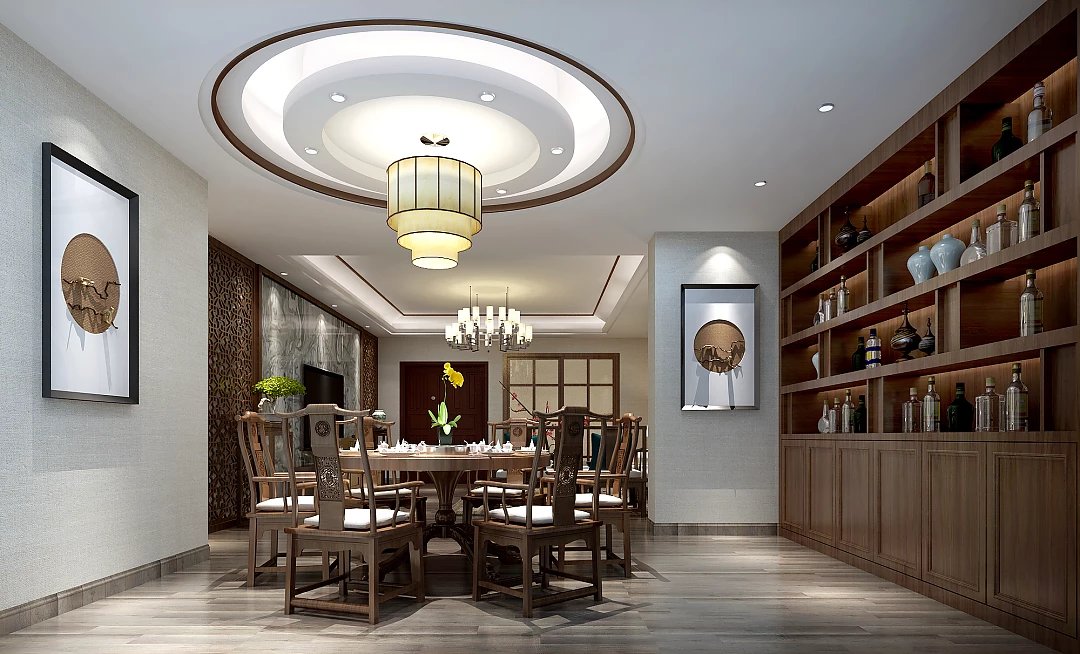 南昌中大城430平新中式风大房子这么装才“高逼格”