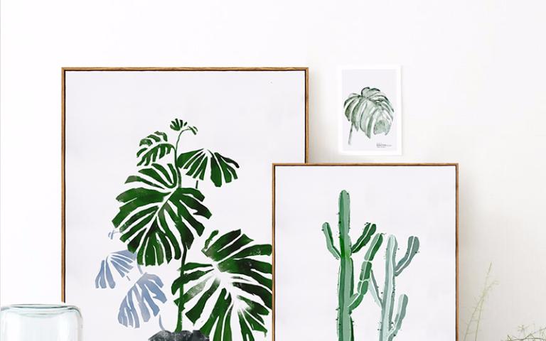 清新自得,一室绿意聚为林