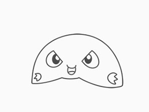 刺豚简笔画法,刺豚鱼简笔画