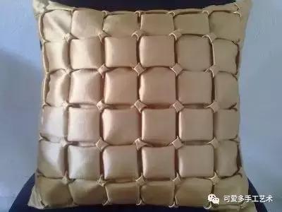 手缝抱枕制作方法简单又漂亮,正方形自制抱枕缝边针法