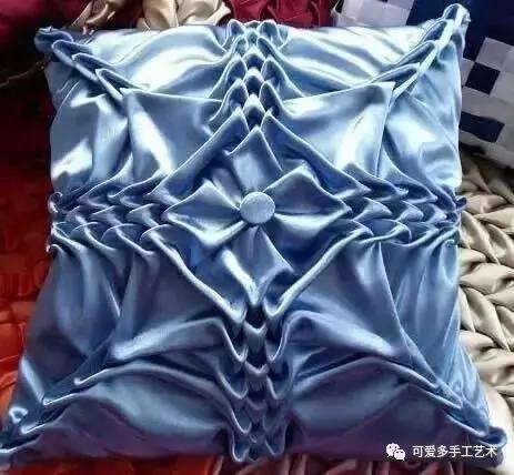 手缝抱枕制作方法简单又漂亮,正方形自制抱枕缝边针法