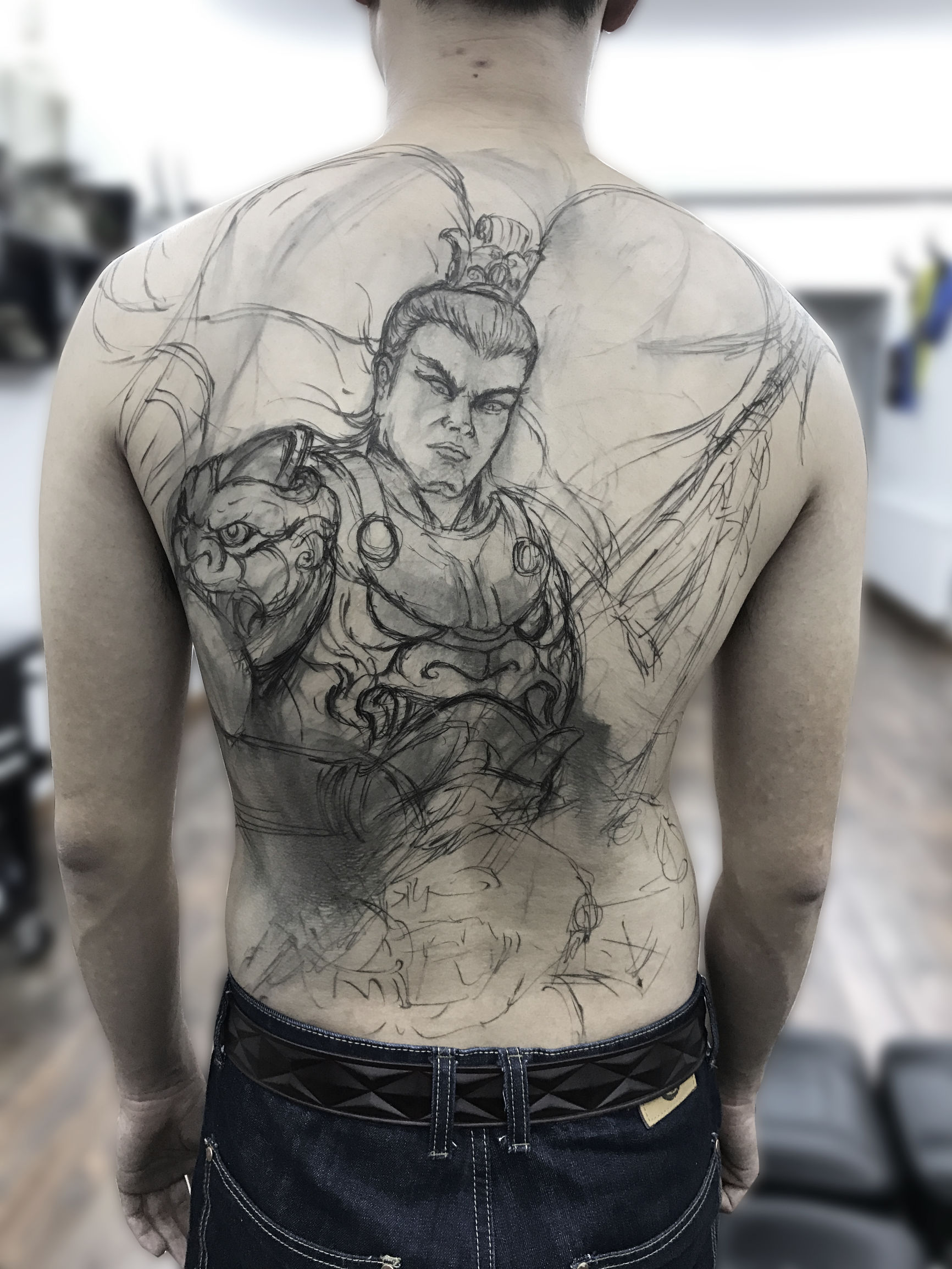 岳阳新刺客纹身成品,岳阳新刺客纹身图