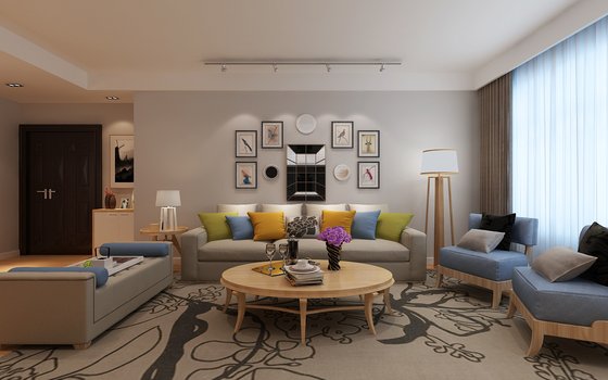 哈尔滨群力招商贝肯山二手房,贝肯山六期三室两厅装修效果图