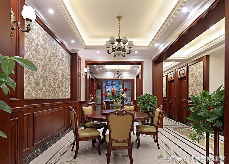 中国美式豪宅,400平轻奢中式豪宅