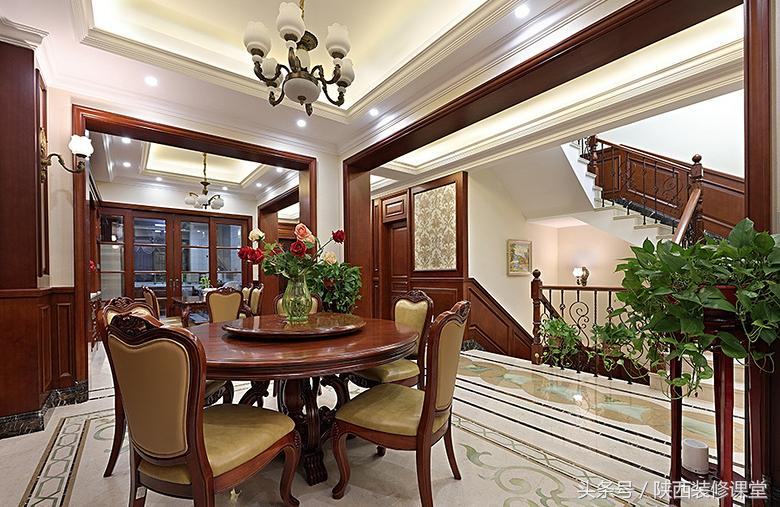 中国美式豪宅,400平轻奢中式豪宅