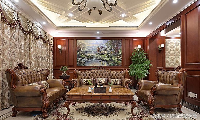 中国美式豪宅,400平轻奢中式豪宅