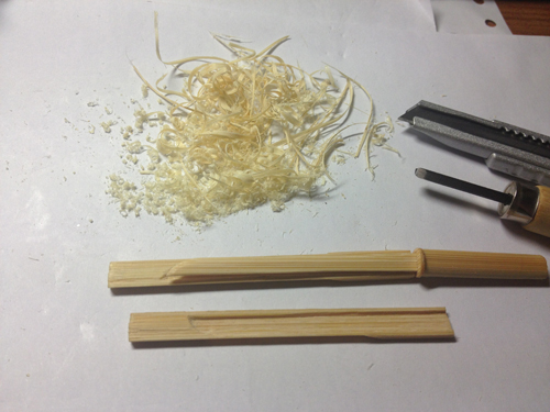 竹筷子制作迷你武士刀,用一次性筷子做武士刀