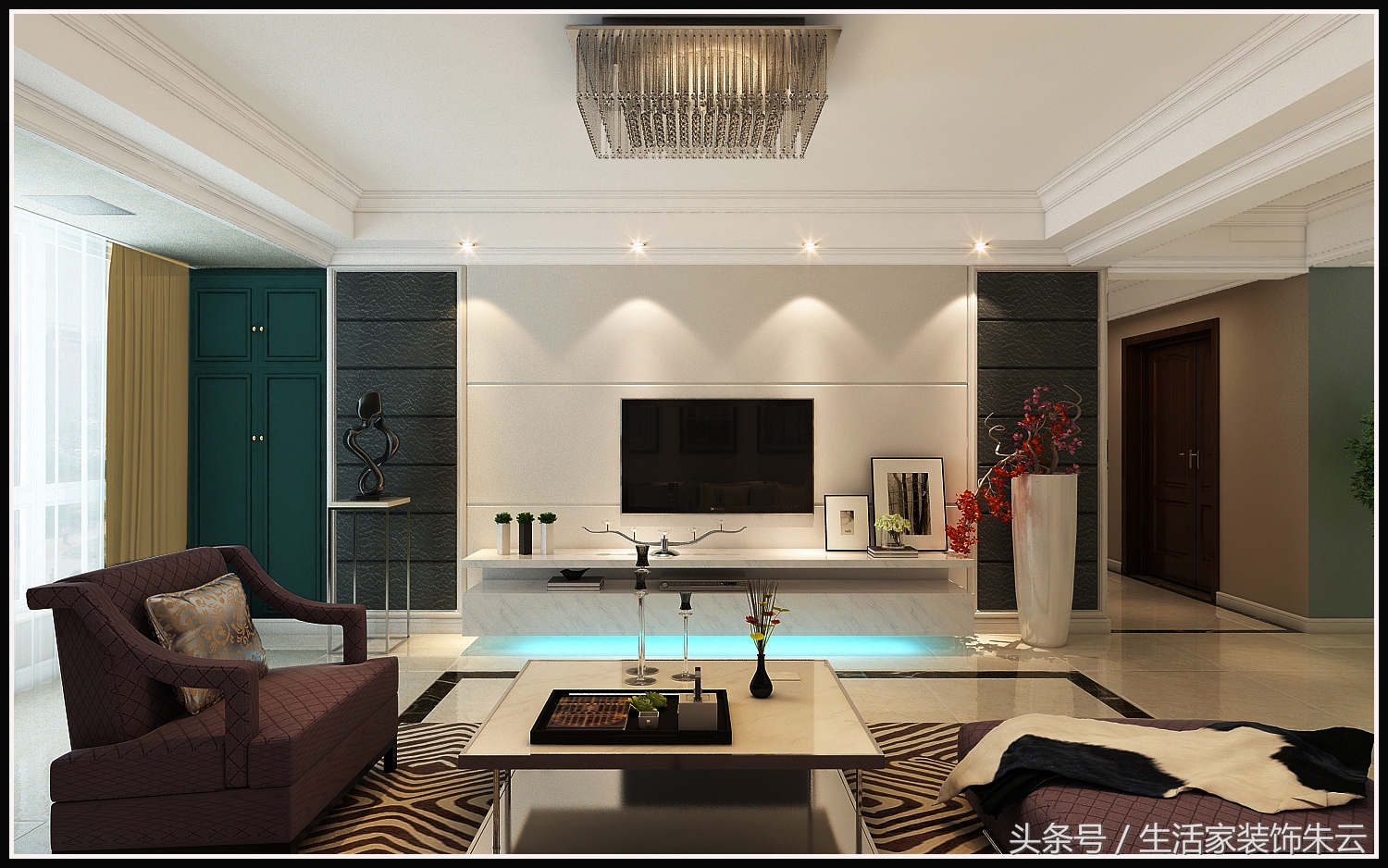 石家庄现代简约设计案例,石家庄想象国际装修效果图