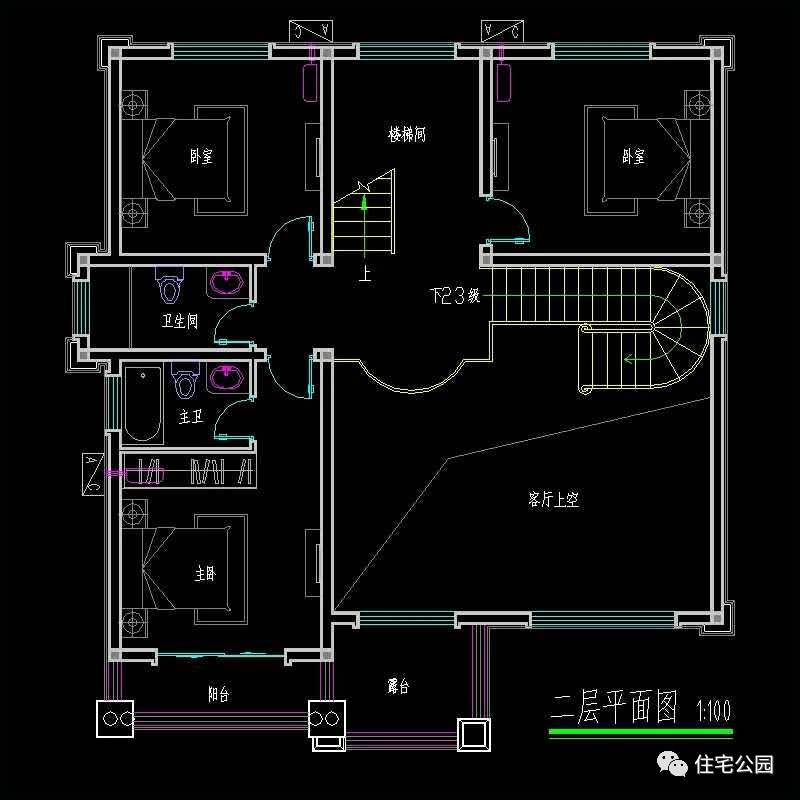 旋转楼梯挑空客厅的别墅,挑空客厅旋转楼梯别墅