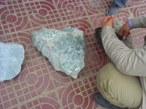 和田玉切割石头,和田玉籽料游记