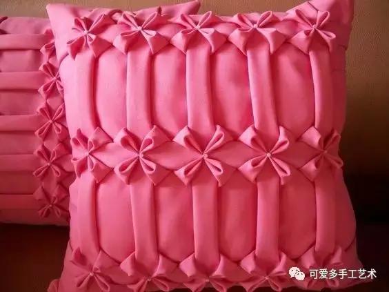 手缝抱枕制作方法简单又漂亮,正方形自制抱枕缝边针法