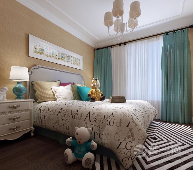 造价23万厦门恒忆尚品湾161平美式4房2厅装修设计效果图